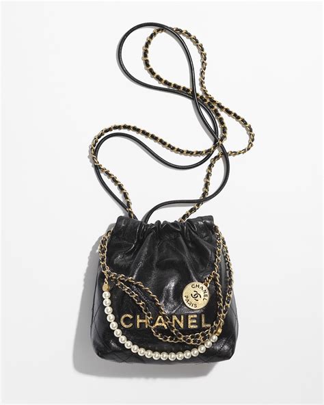 chanel leather handbag|Chanel 22 small handbag.